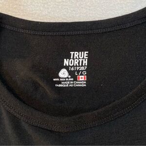 True North Mens Rich Wool Blend Long Sleeve T Shirt Size Large